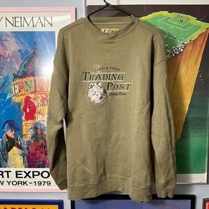 Vintage Embroidered Lost Terrain Nature Sweater - SIZE XL